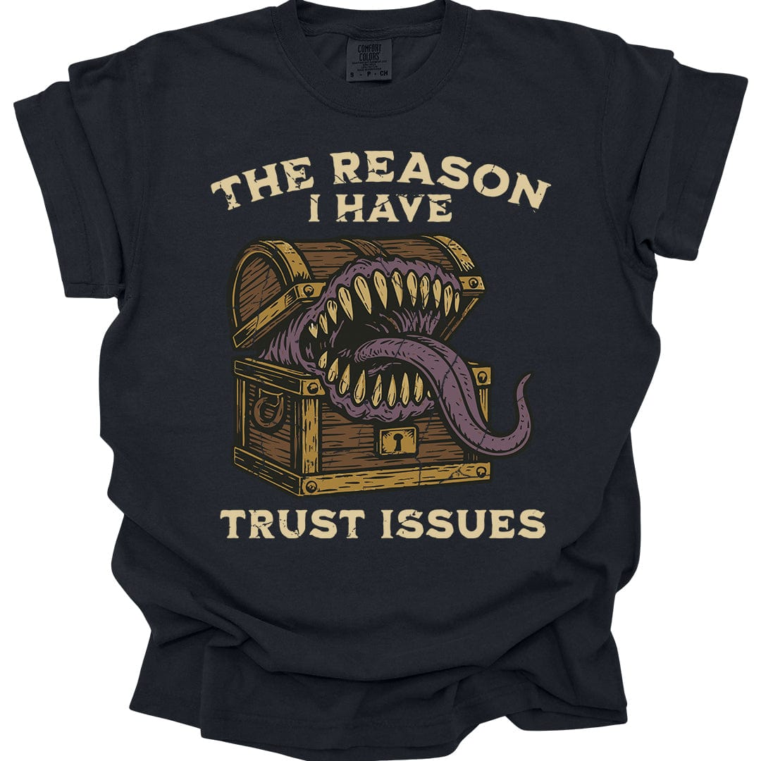 Printify T-Shirt Black / S Trust Issues Mimic Shirt - Comfort Colors