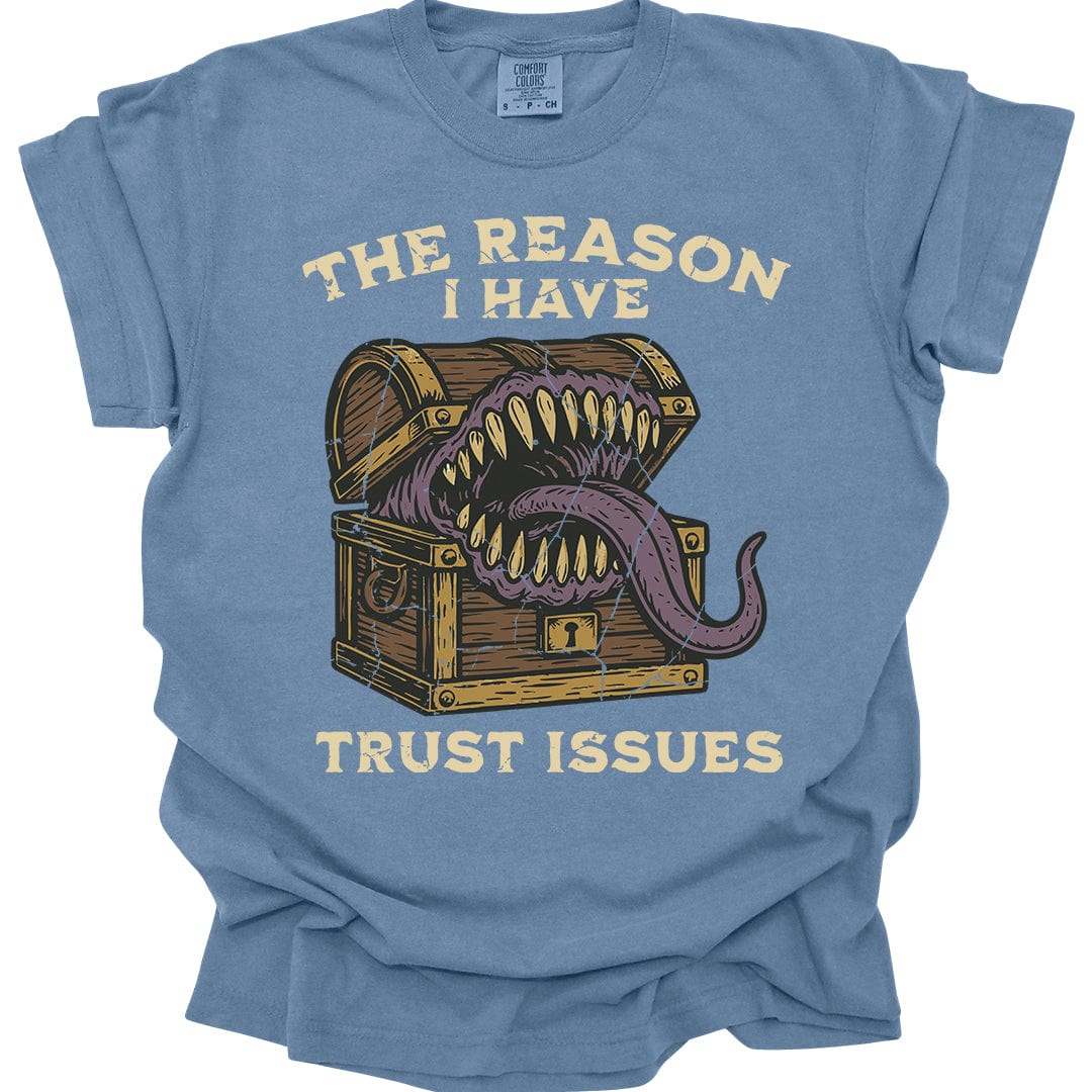 Printify T-Shirt Blue Jean / S Trust Issues Mimic Shirt - Comfort Colors