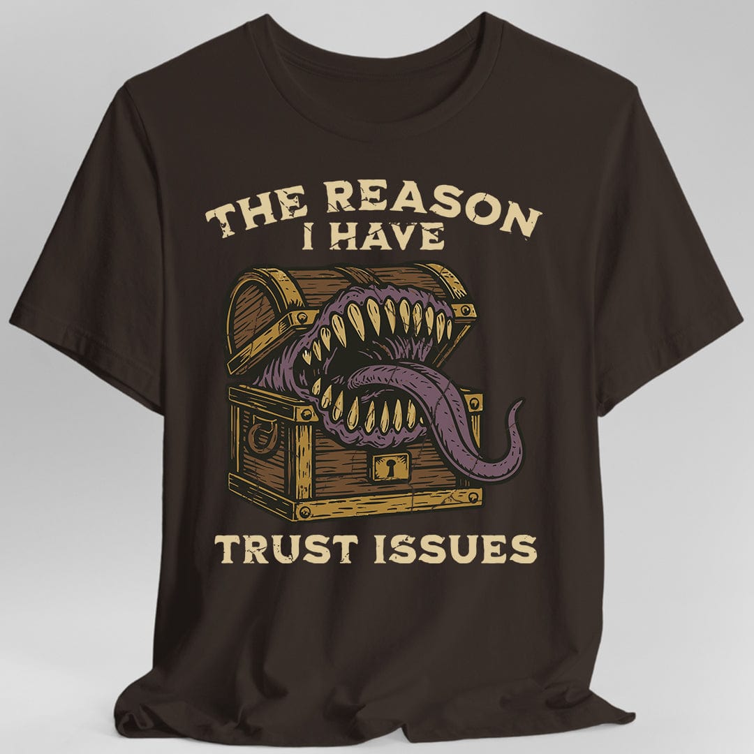 Printify T-Shirt Dark Chocolate / S Trust Issues Mimic Shirt