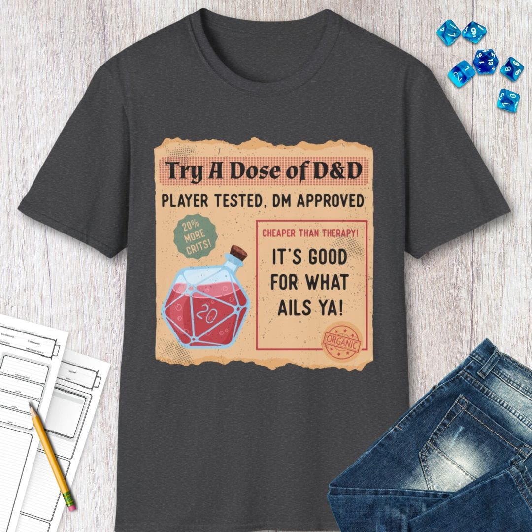Printify T-Shirt Vintage DnD Health Potion T-Shirt