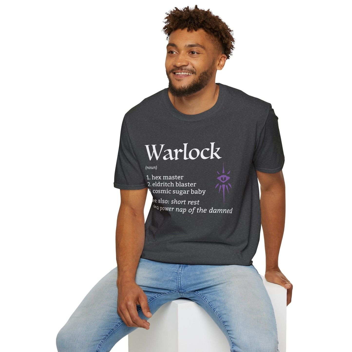 Printify T-Shirt Warlock Class Definition T-Shirt