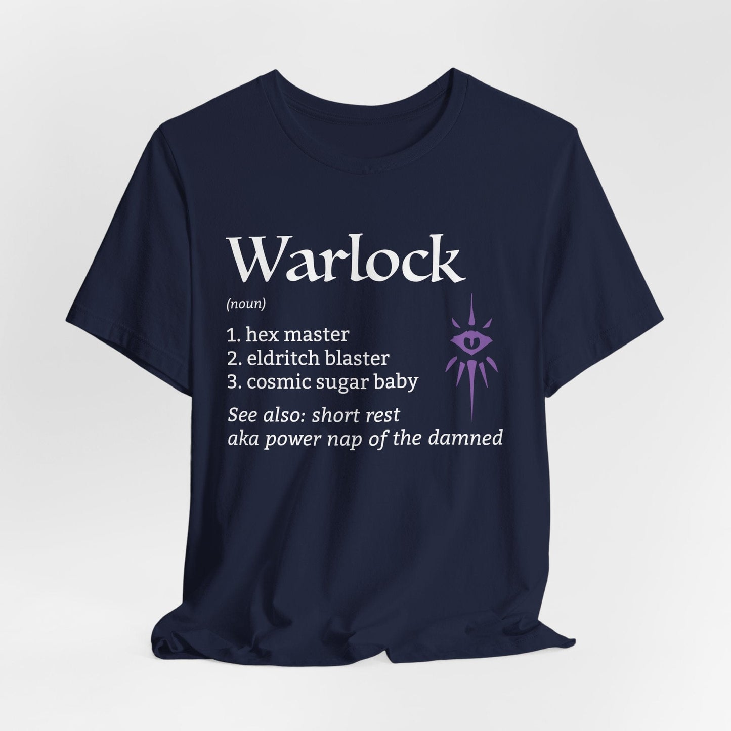 Printify T-Shirt Navy / S Warlock Class Definition T-Shirt