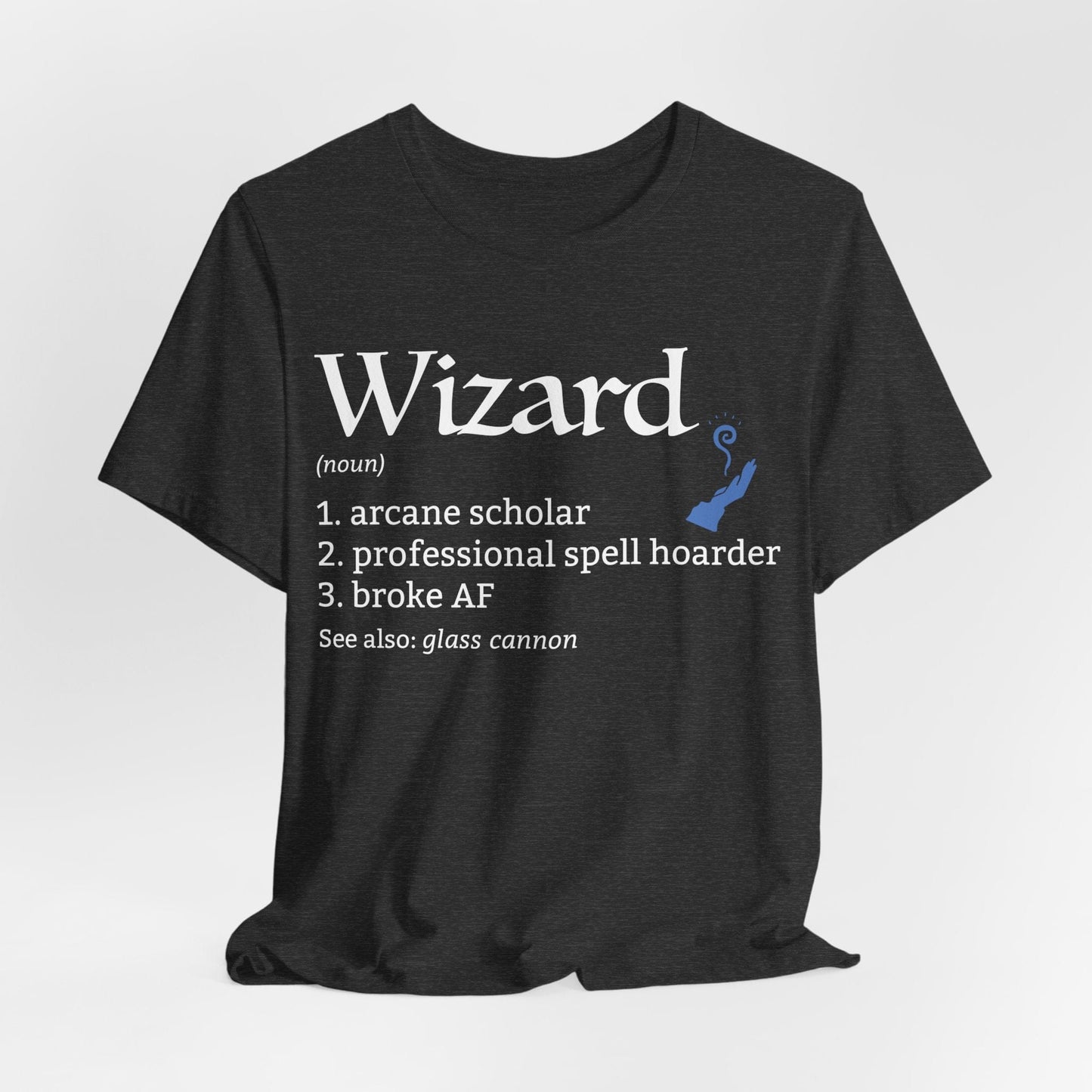 Printify T-Shirt Dark Heather / S Wizard Class Definition T-Shirt – Funny DnD Definition Tee