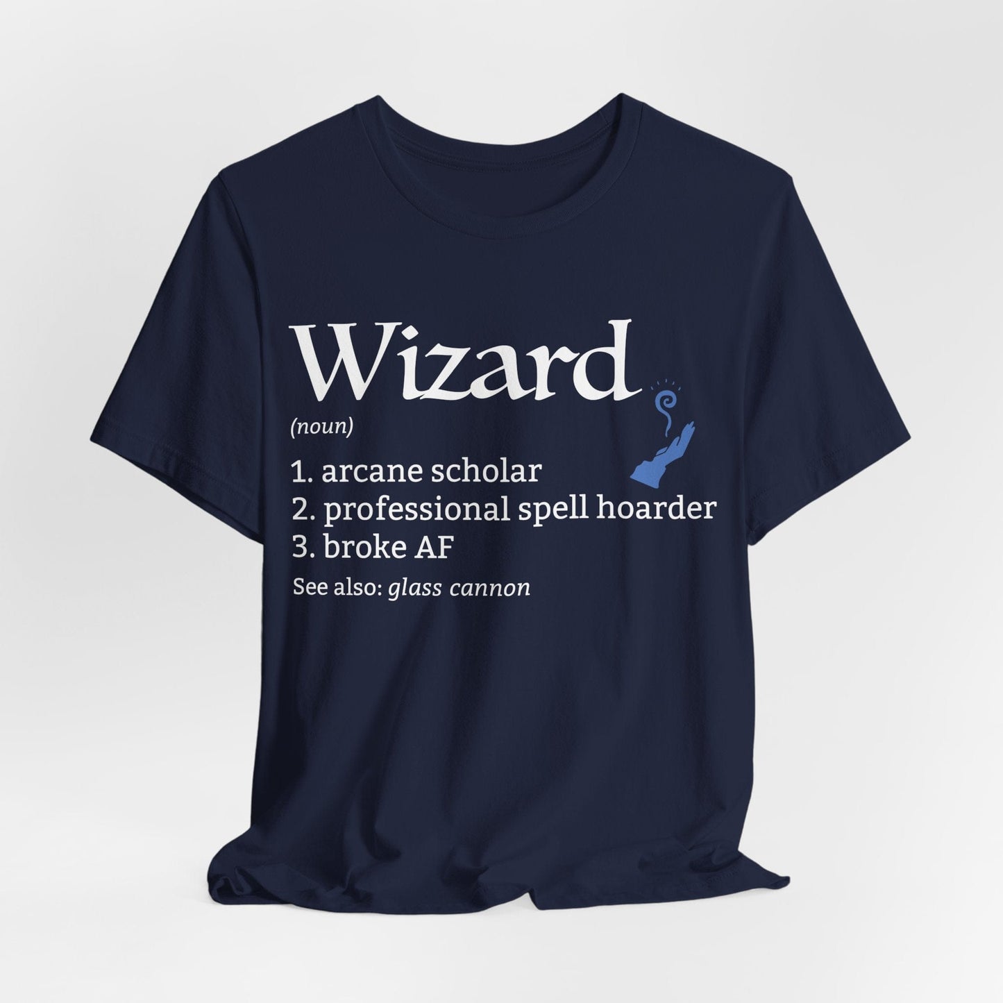 Printify T-Shirt Navy / S Wizard Class Definition T-Shirt – Funny DnD Definition Tee