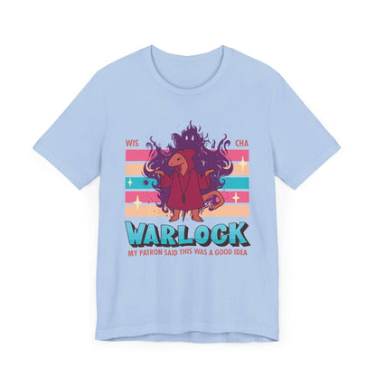 DnD Warlock Shirt - D&D Kawaii Class T-shirt Color: Baby Blue Size: S