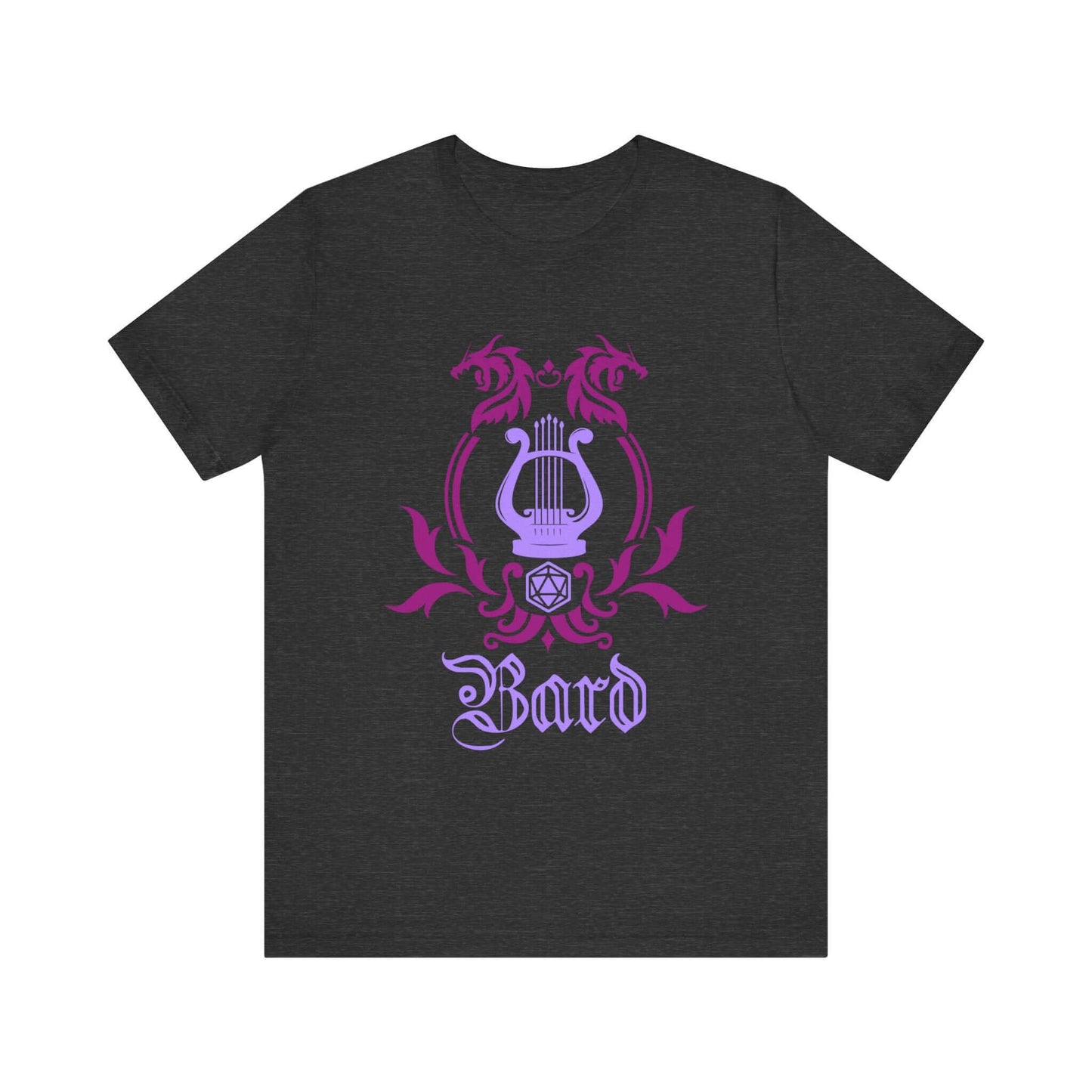 D&D Bard Class Emblem T-Shirt Color: Dark Grey Heather Size: S