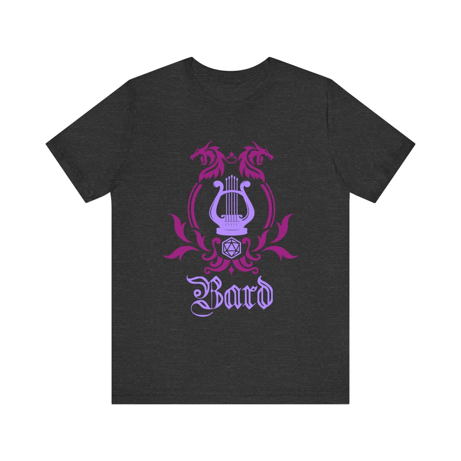 D&D Bard Class Emblem T-Shirt Color: Dark Grey Heather Size: S