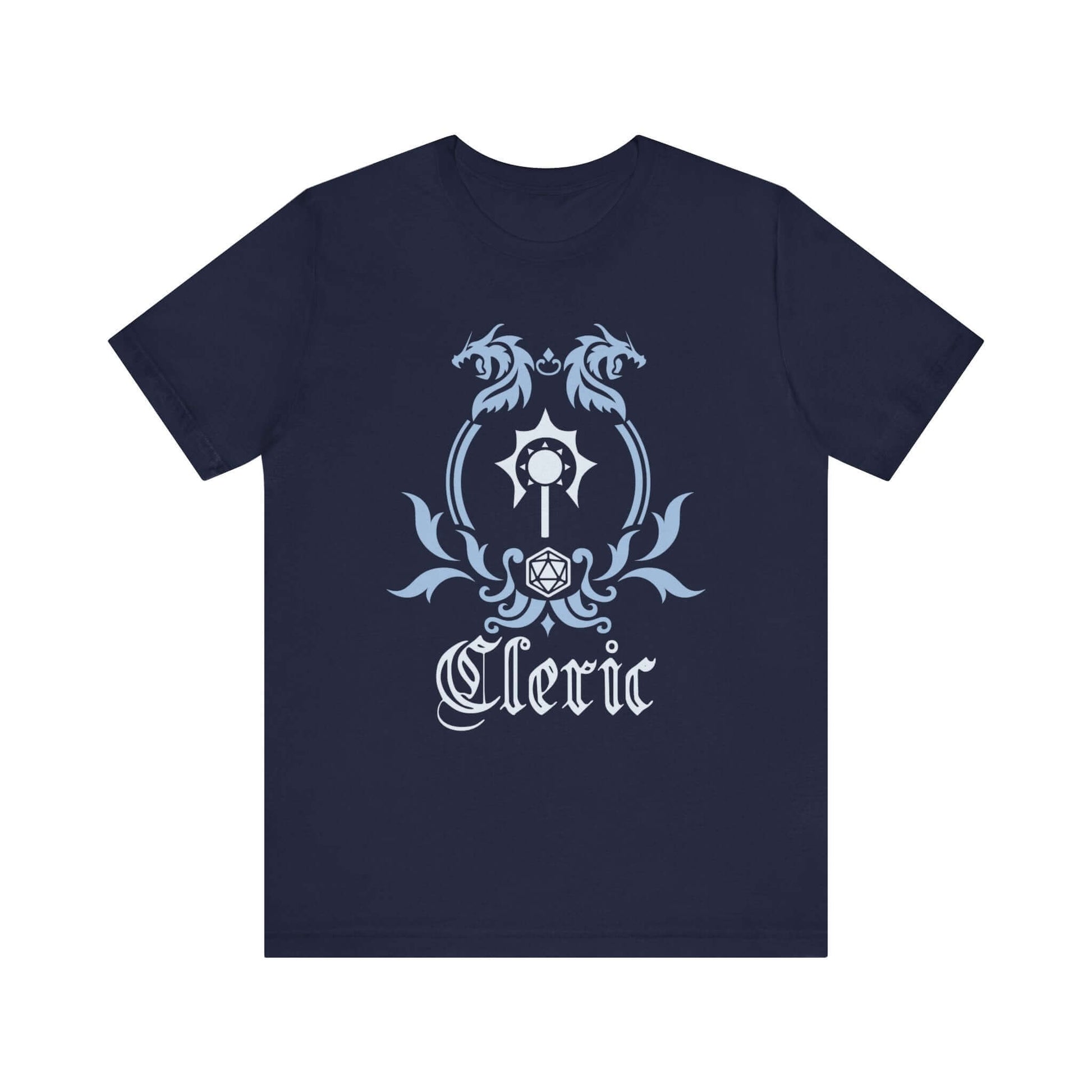 D&D Cleric Class Emblem T-Shirt Color: Navy Size: S