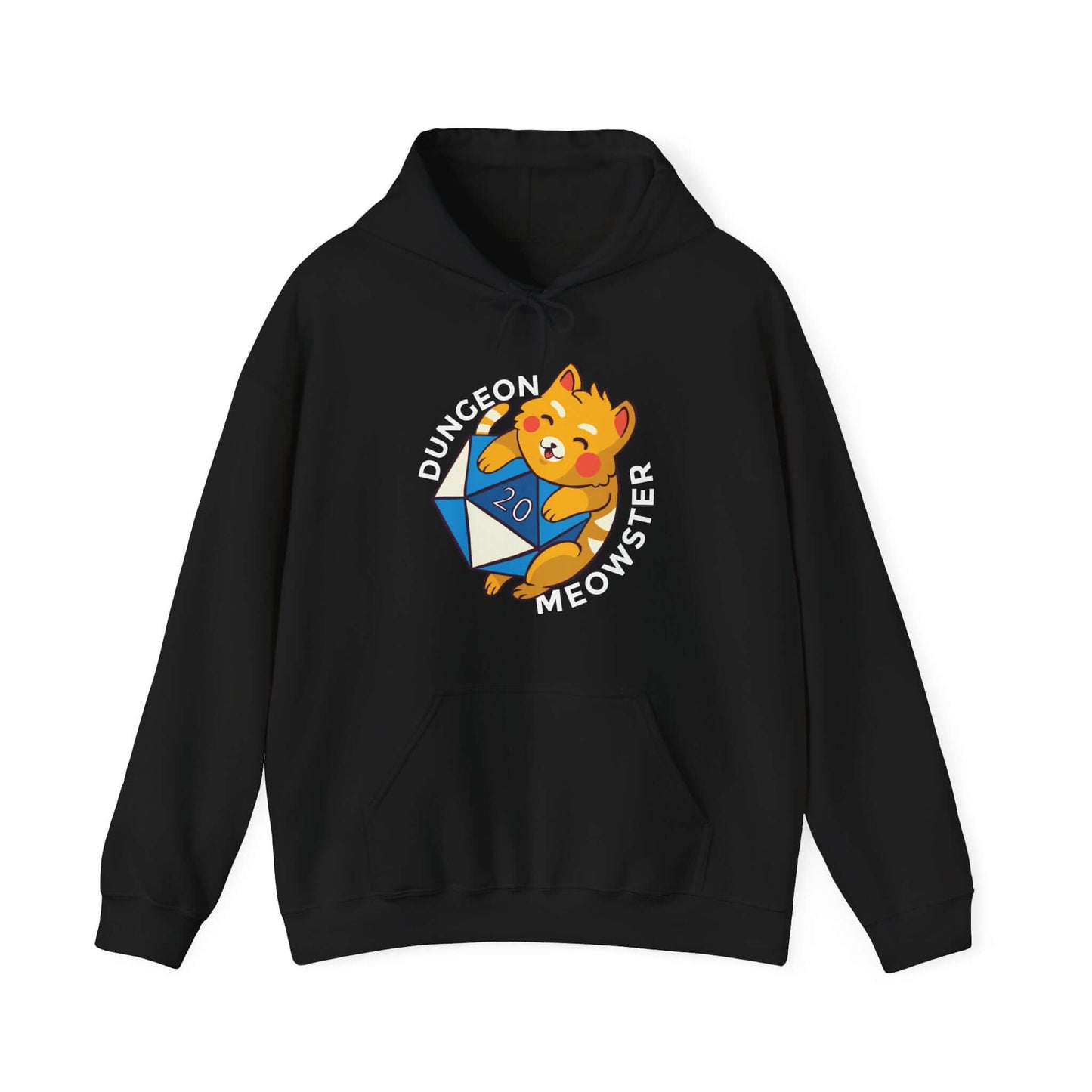 D&D Dungeon Meowster DM Hoodie Color: Black Size: S