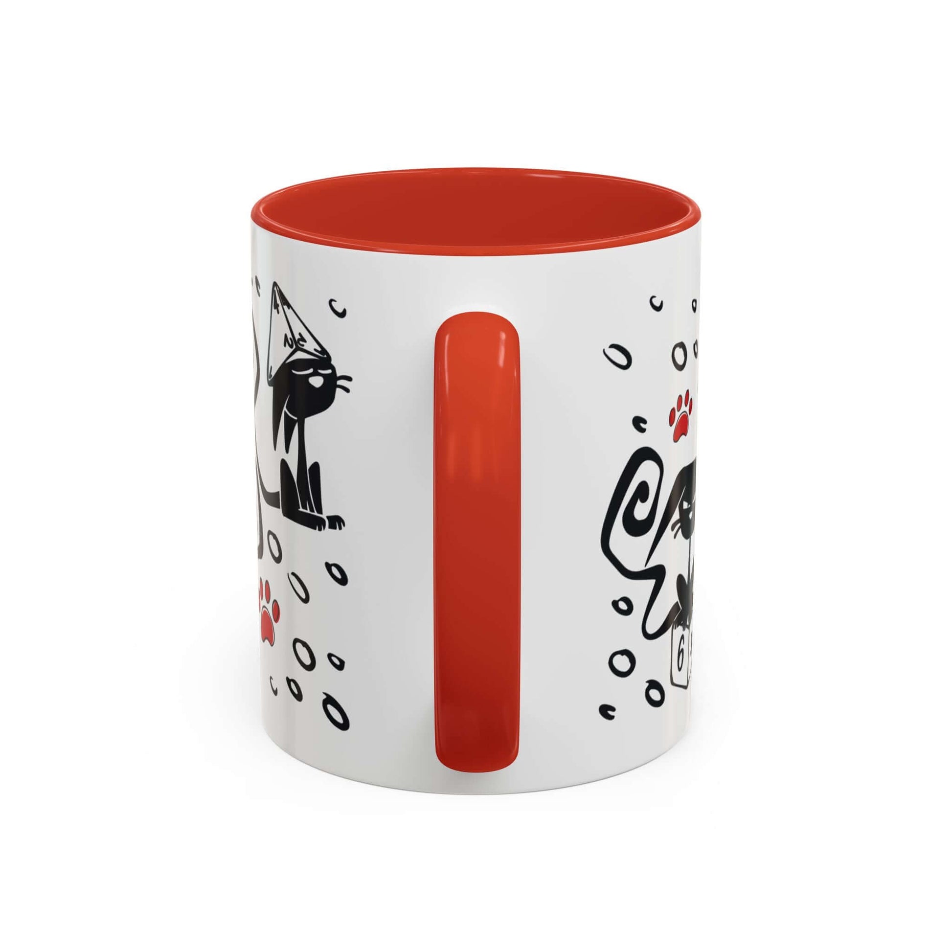 D&D Cat Dice Mug Size: 11oz Color: Black