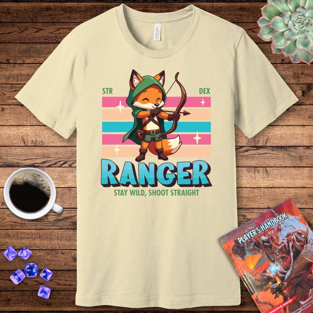 DnD Ranger Shirt - D&D Kawaii Class T-shirt Color: Baby Blue Size: S