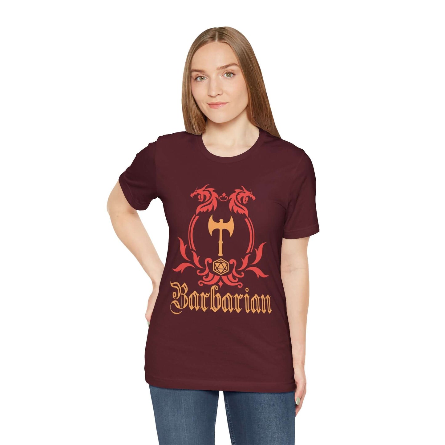 D&D Barbarian Class Emblem T-shirt Color: Black Size: S