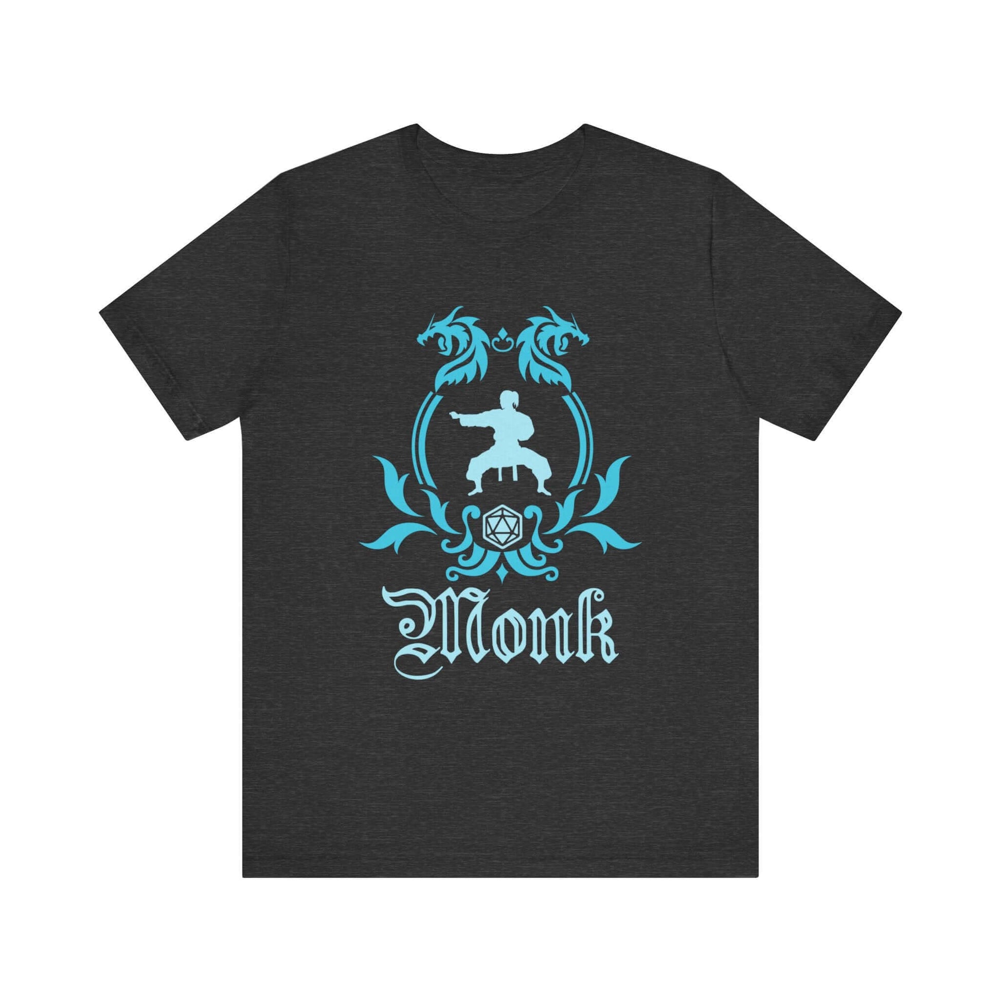 D&D Monk Class Emblem T-Shirt Color: Dark Grey Heather Size: S