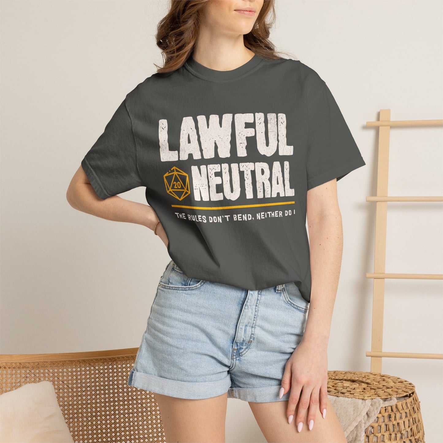 Lawful Neutral Shirt - D&D Alignment T-shirt - Comfort Colors