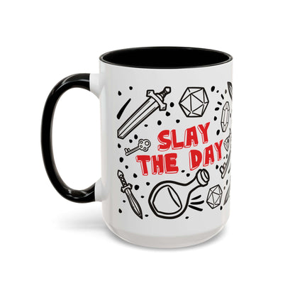 D&D Slay The Day Mug Size: 15oz Color: Black