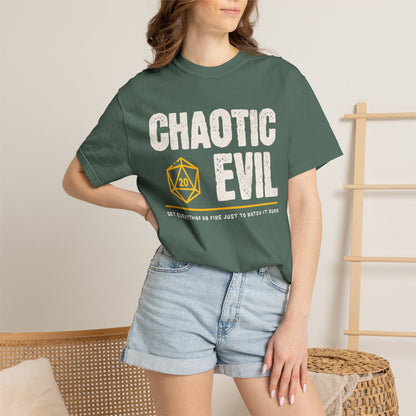 Chaotic Evil Shirt - D&D Alignment T-shirt - Comfort Colors