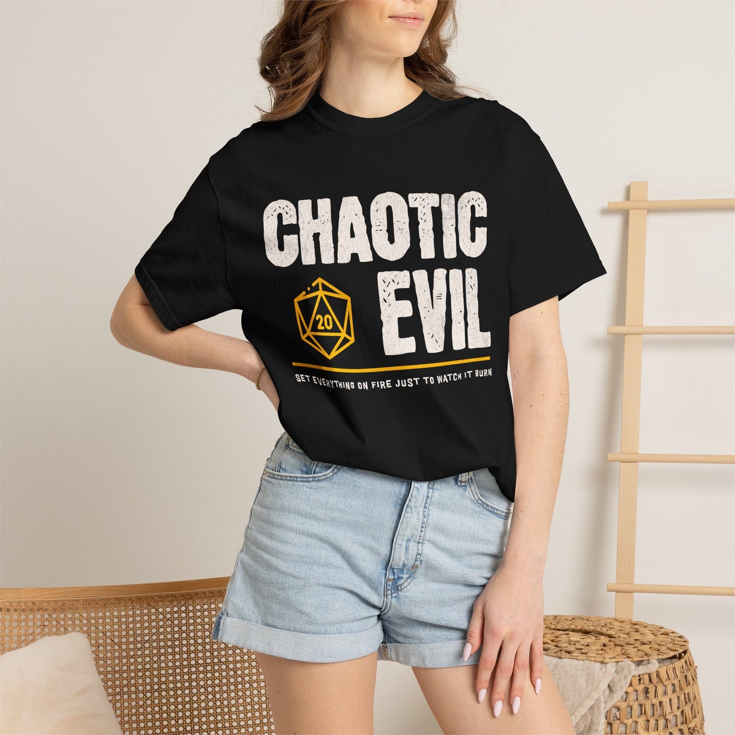 Chaotic Evil Shirt - D&D Alignment T-shirt - Comfort Colors