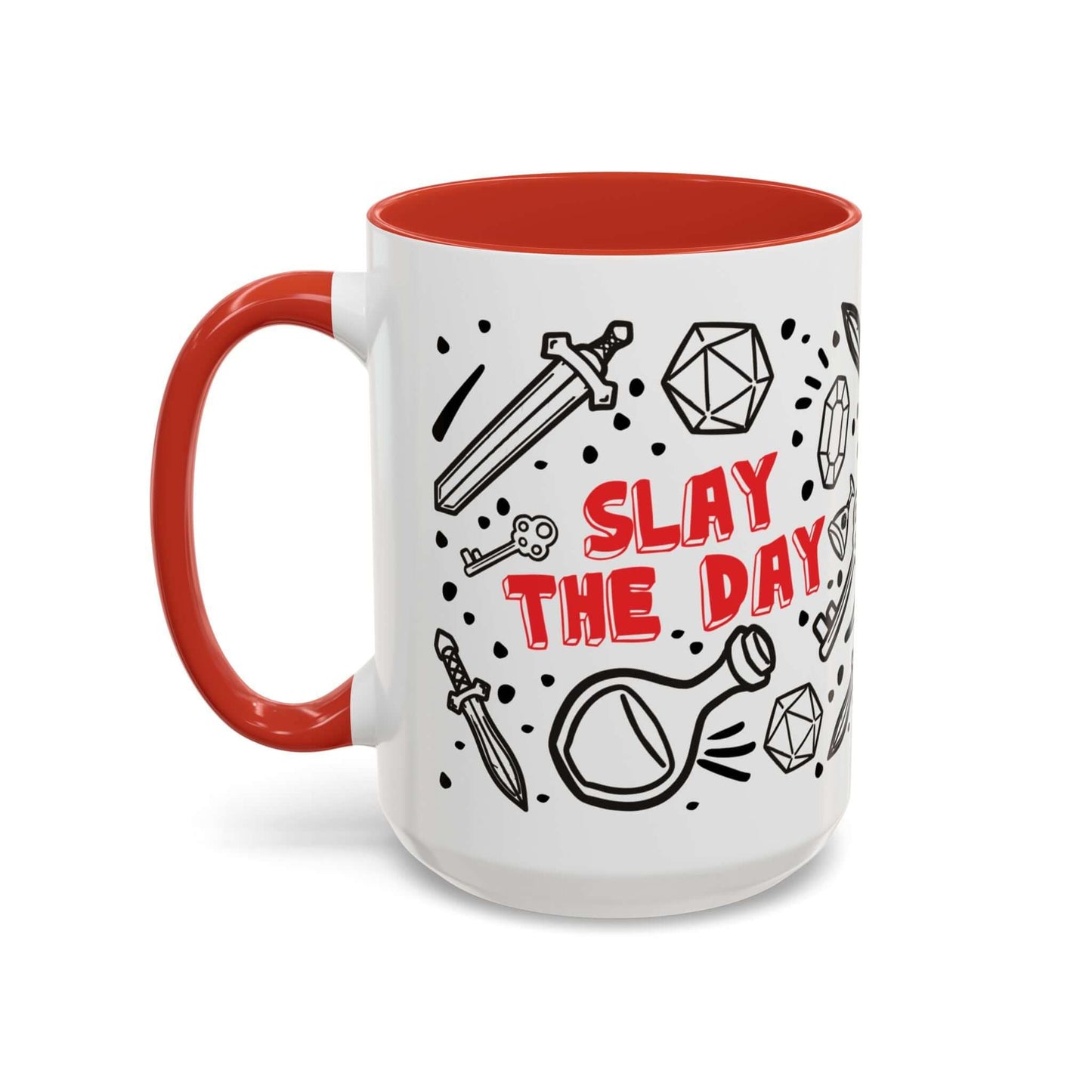 D&D Slay The Day Mug Size: 15oz Color: Red