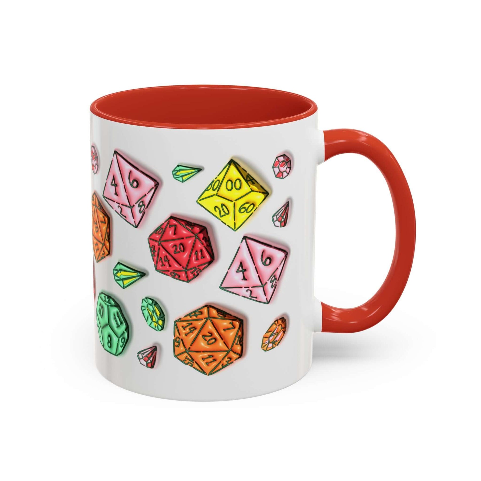 D&D Faux 3D Dice Mug Size: 11oz Color: Black