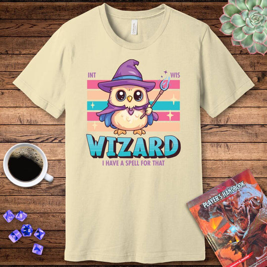 DnD Wizard Shirt - D&D Kawaii Class T-shirt Color: Baby Blue Size: S