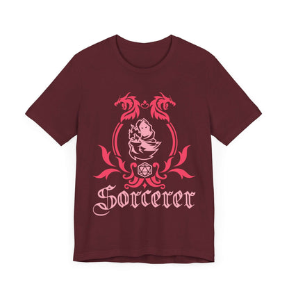 D&D Sorcerer Class Emblem T-Shirt Color: Maroon Size: S