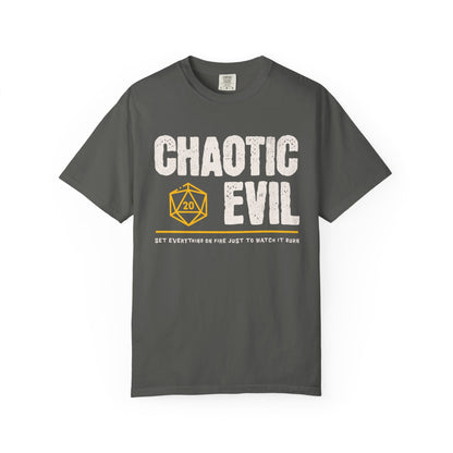 Chaotic Evil Shirt - D&D Alignment T-shirt - Comfort Colors