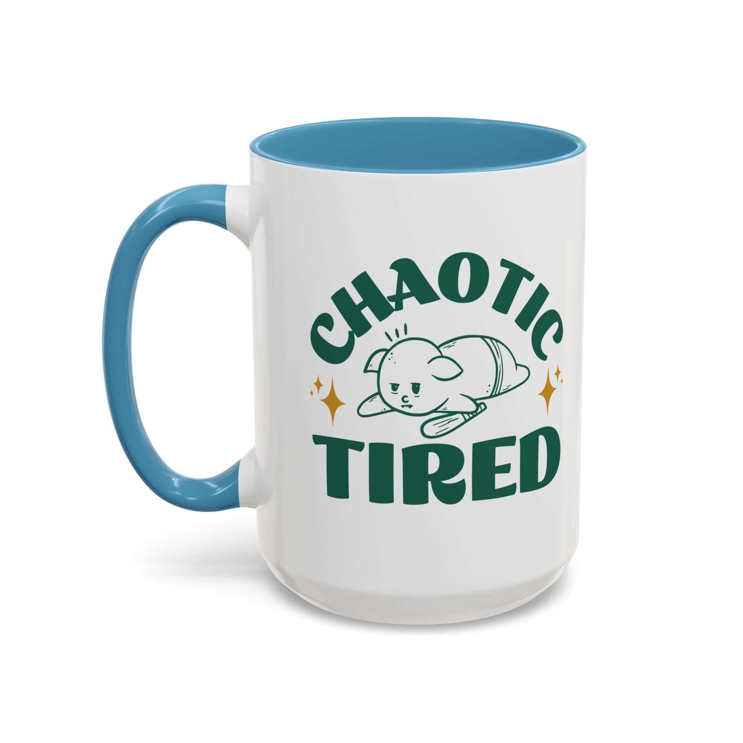 Chaotic Tired Goblin Mug Size: 15oz Color: Light Blue