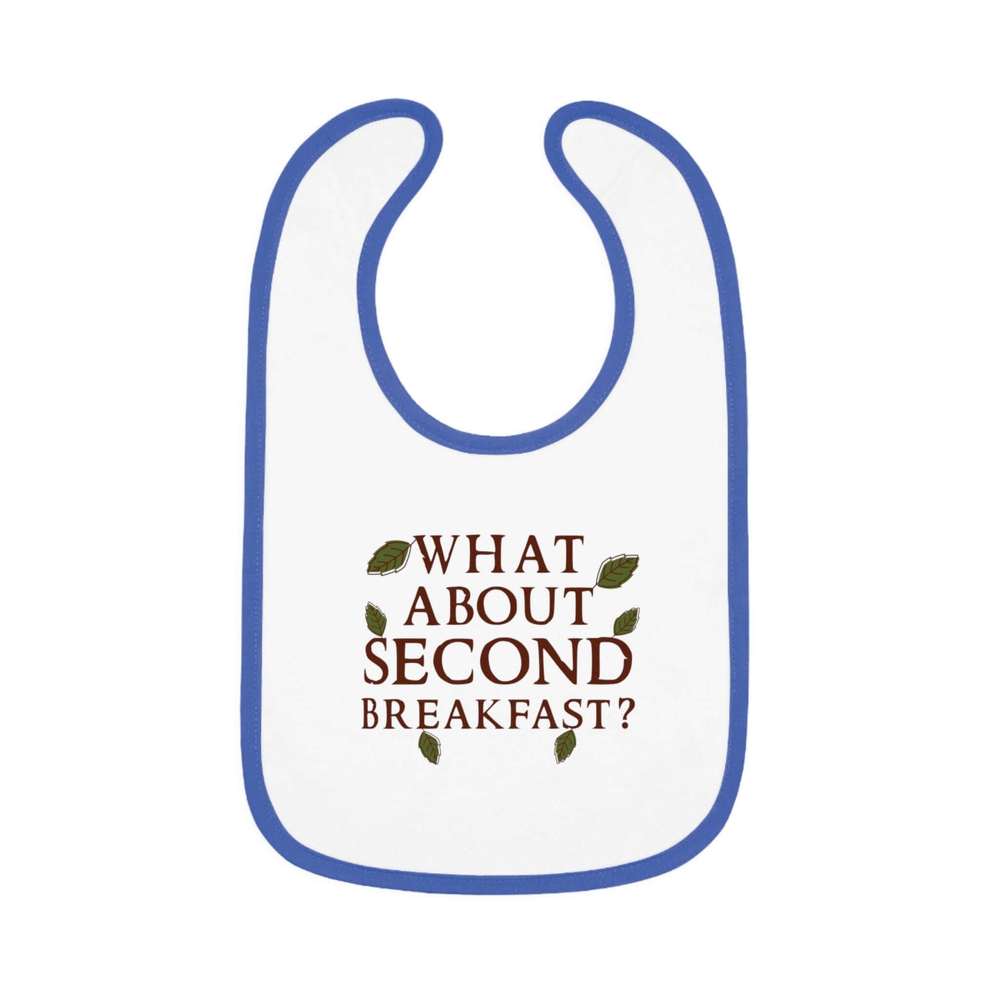 LOTR Baby Bib What About Second Breafkast Color: White/Royal Size: One size