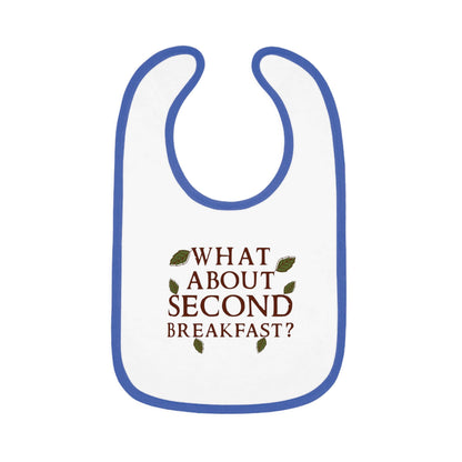 LOTR Baby Bib What About Second Breafkast Color: White/Royal Size: One size