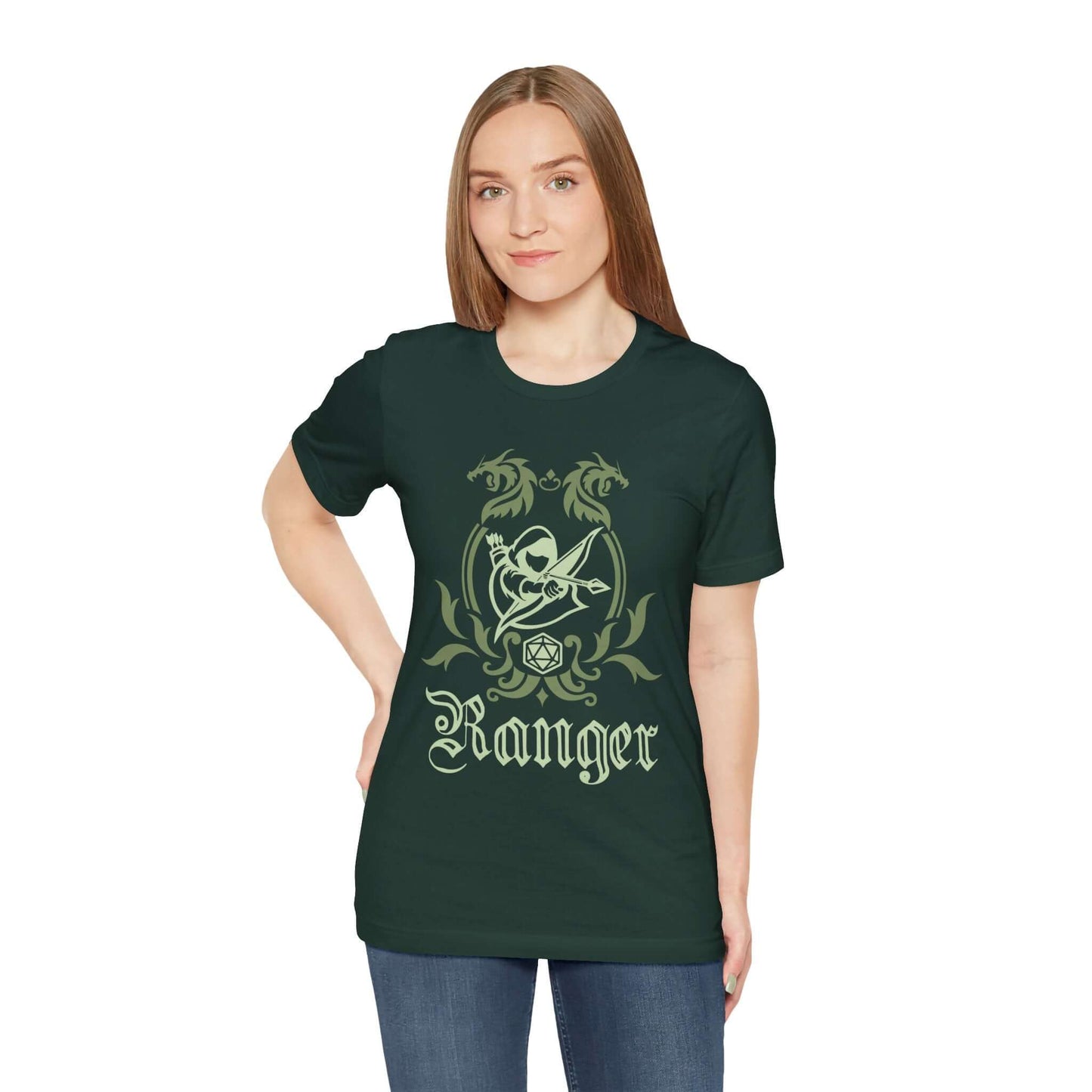 D&D Ranger Class Emblem T-Shirt Color: Black Size: S