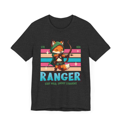 DnD Ranger Shirt - D&D Kawaii Class T-shirt Color: Dark Grey Heather Size: S