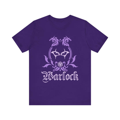 D&D Warlock Class Emblem T-Shirt Color: Team Purple Size: S