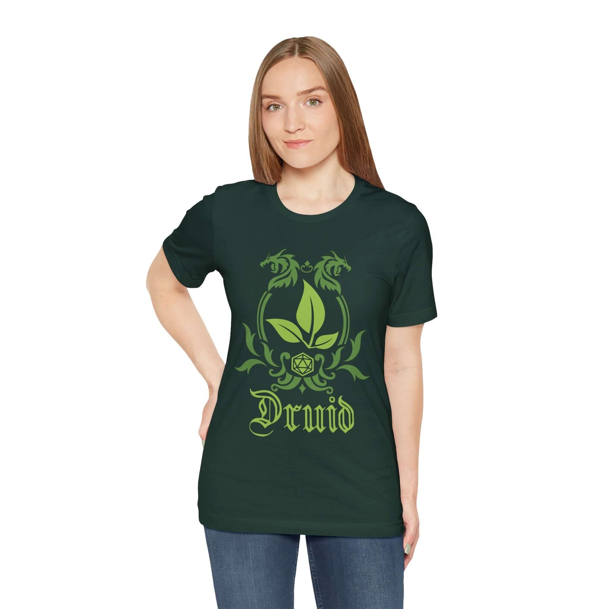 D&D Druid Class Emblem T-Shirt Color: Black Size: S