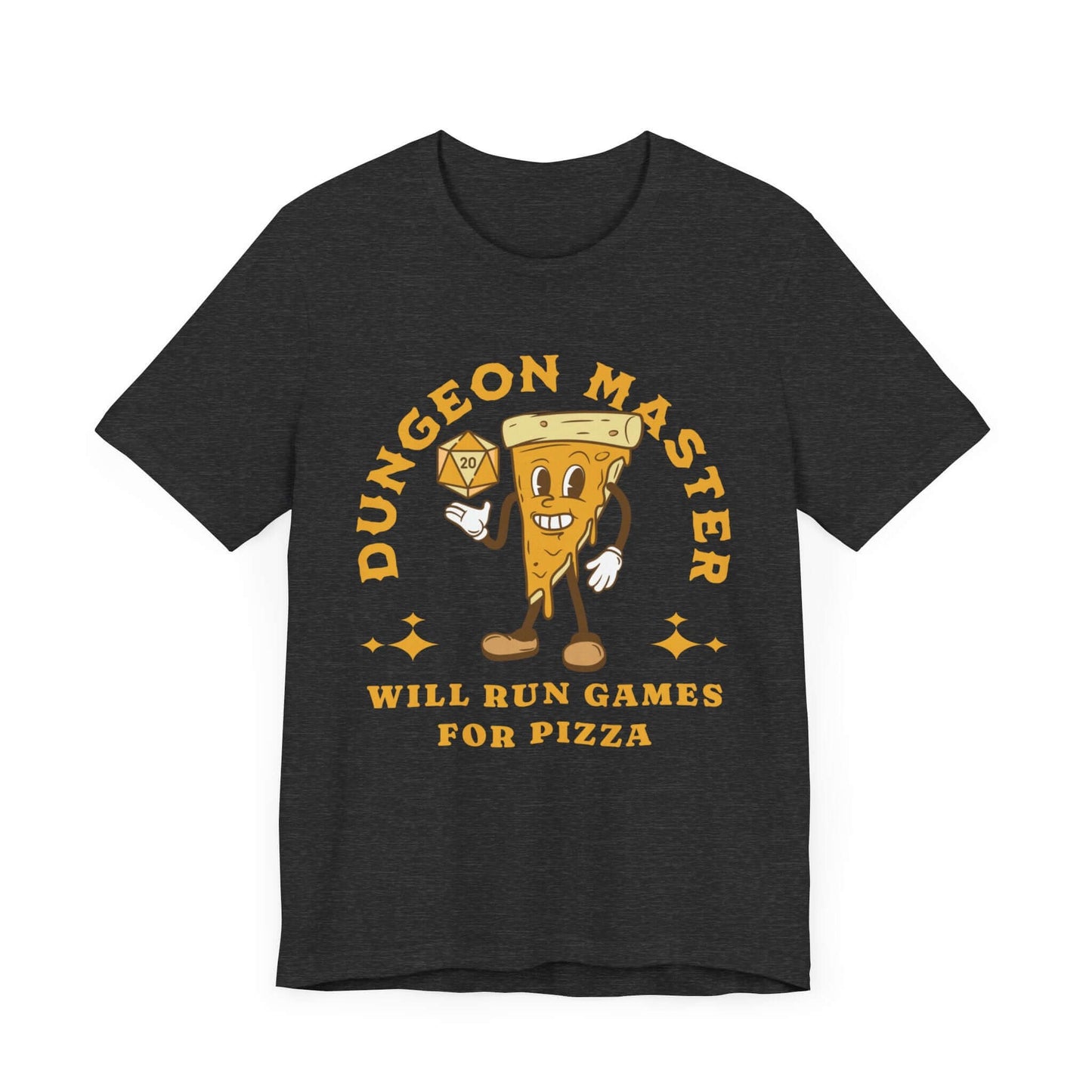 D&D Dungeon Master for Pizza T-Shirt Color: Dark Grey Heather Size: S