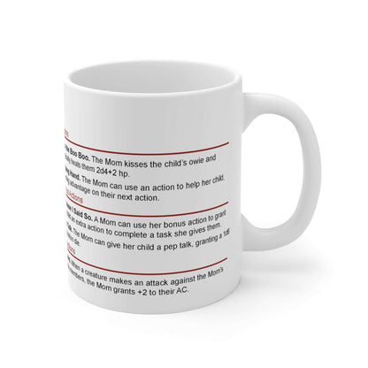 D&D Mom Stat Block Mug Size: 11oz