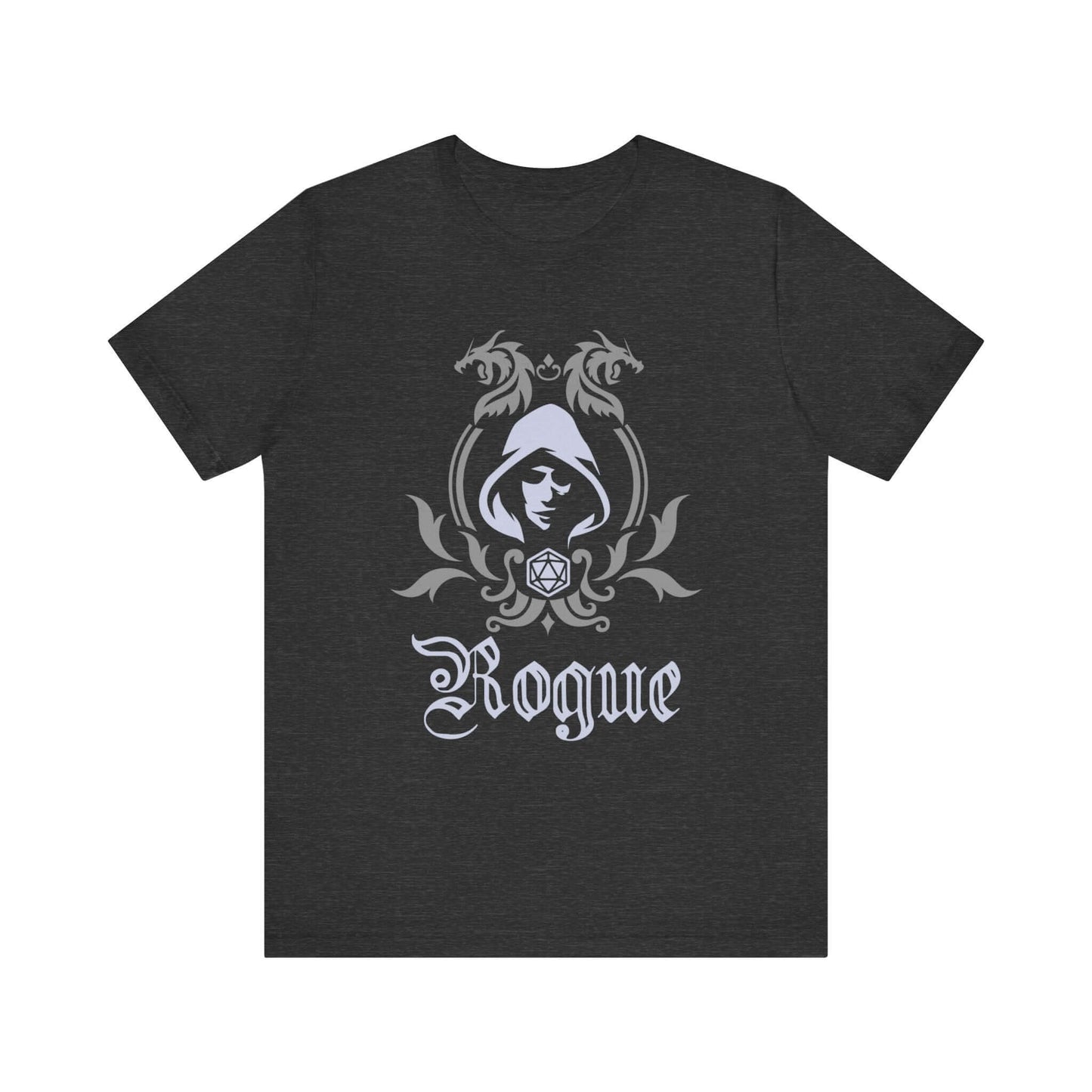 D&D Rogue Class Emblem T-Shirt Color: Dark Grey Heather Size: S