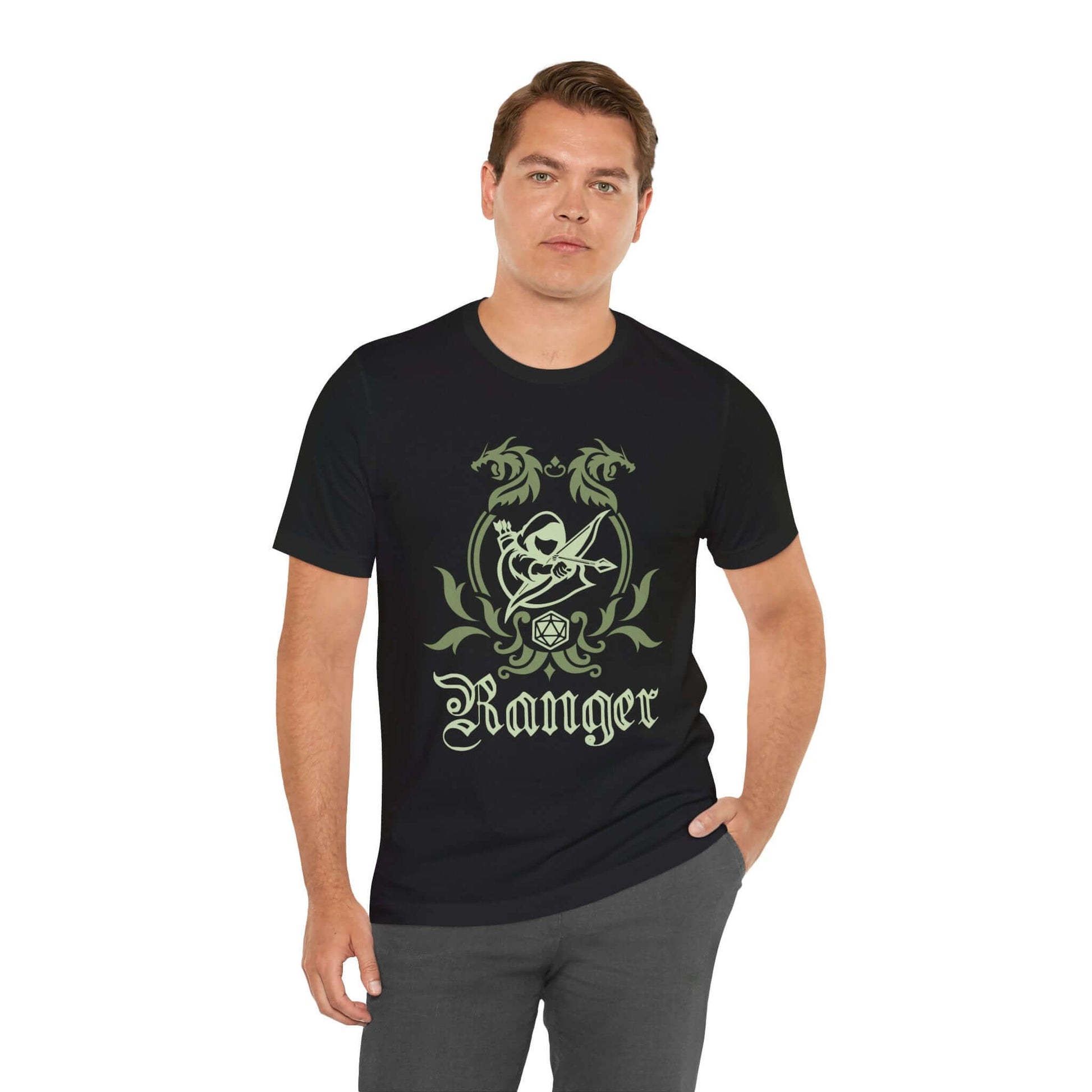 D&D Ranger Class Emblem T-Shirt Color: Black Size: S