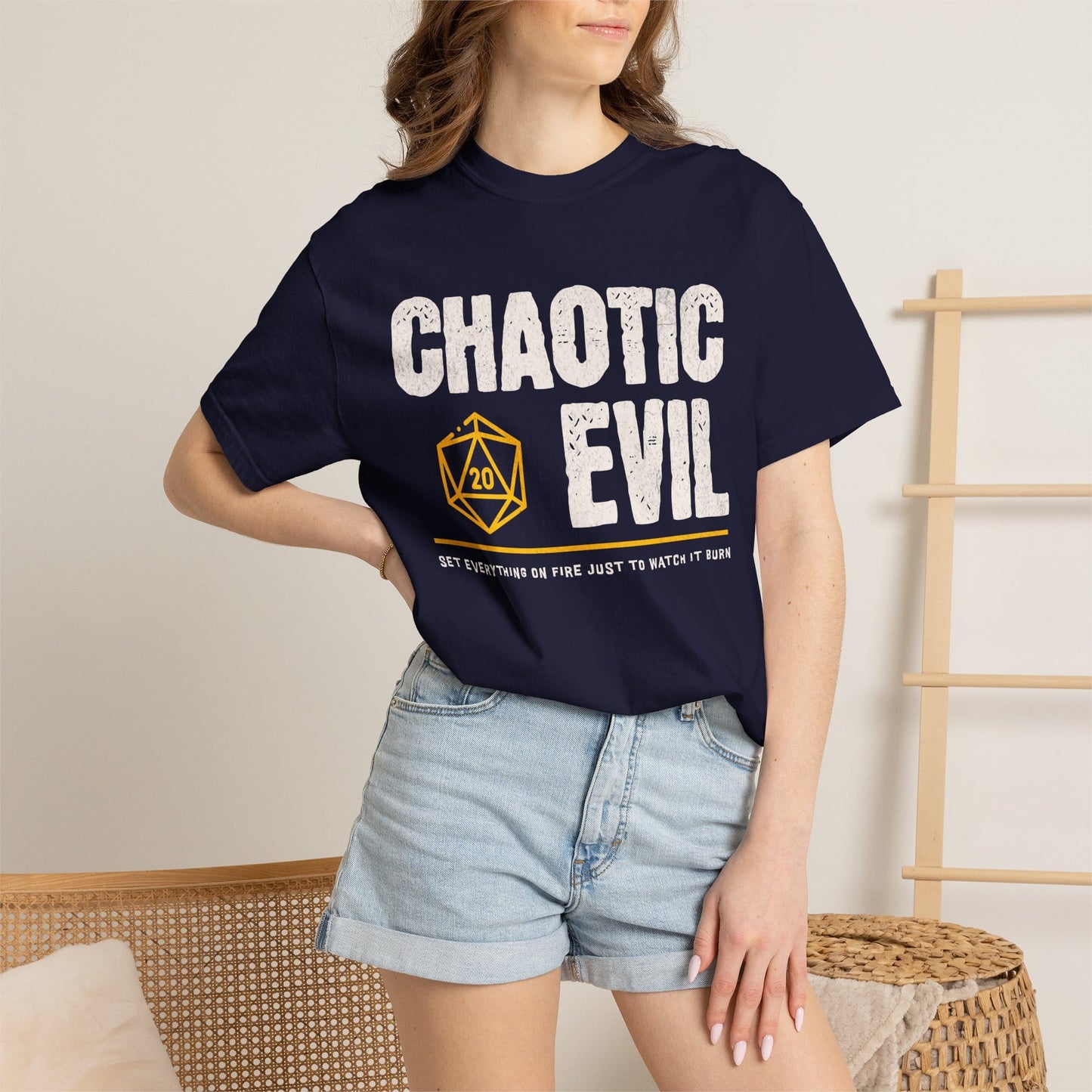 Chaotic Evil Shirt - D&D Alignment T-shirt - Comfort Colors