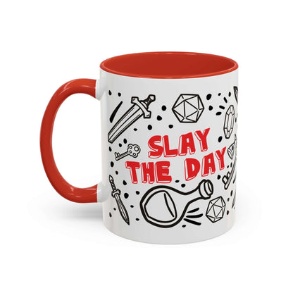 D&D Slay The Day Mug Size: 11oz Color: Red