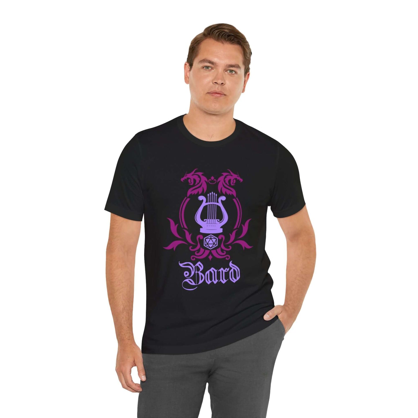 D&D Bard Class Emblem T-Shirt Color: Black Size: S