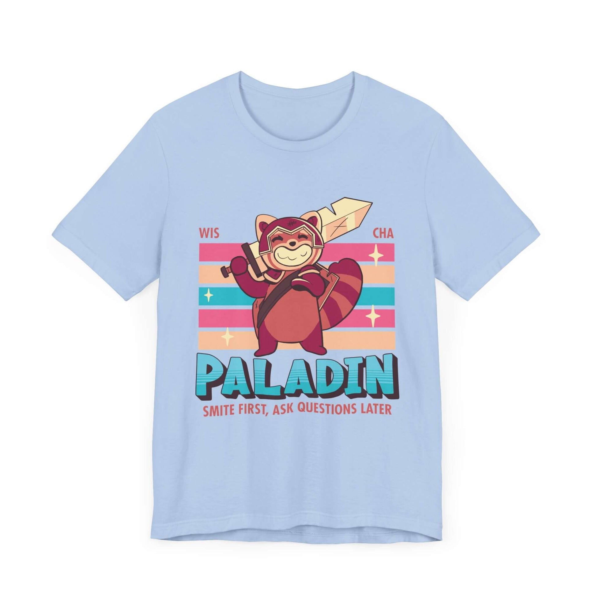 DnD Paladin Shirt - D&D Kawaii Class T-shirt Color: Baby Blue Size: S