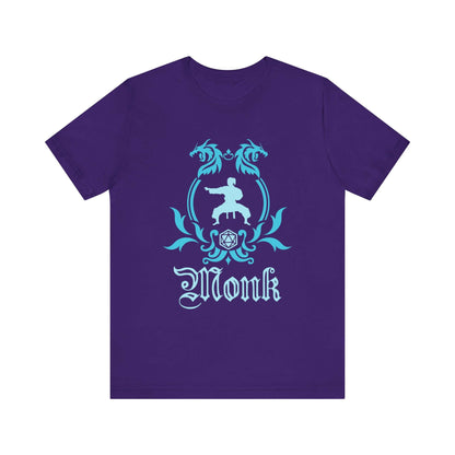 D&D Monk Class Emblem T-Shirt Color: Team Purple Size: S