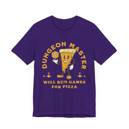 D&D Dungeon Master for Pizza T-Shirt Color: Team Purple Size: S