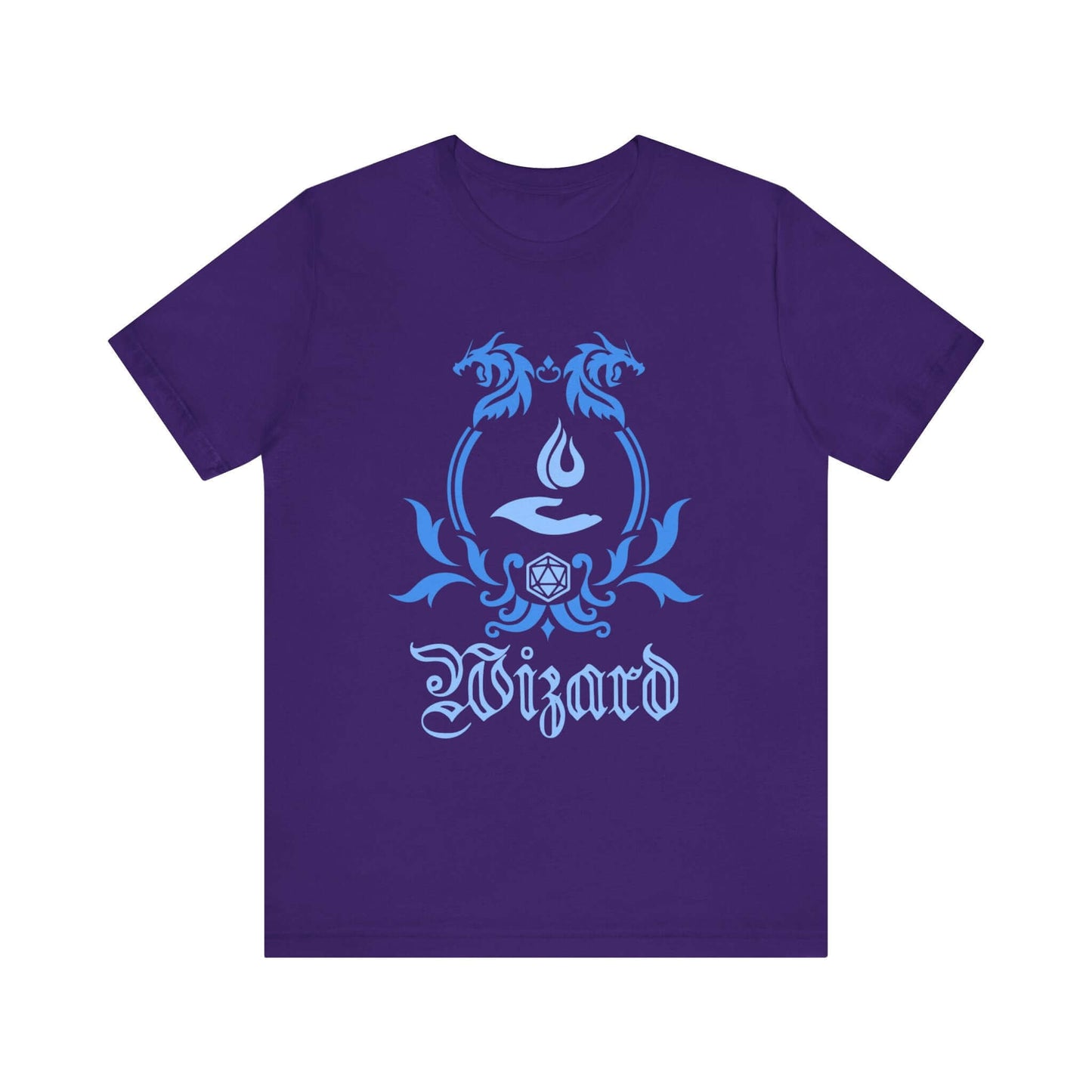 D&D Wizard Class Emblem T-Shirt Color: Team Purple Size: S