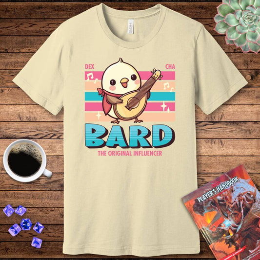 DnD Bard Shirt - D&D Kawaii Class T-shirt Color: Baby Blue Size: S