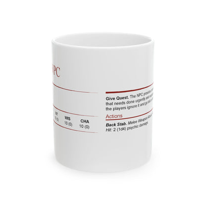D&D Essential NPC Stat Block Mug