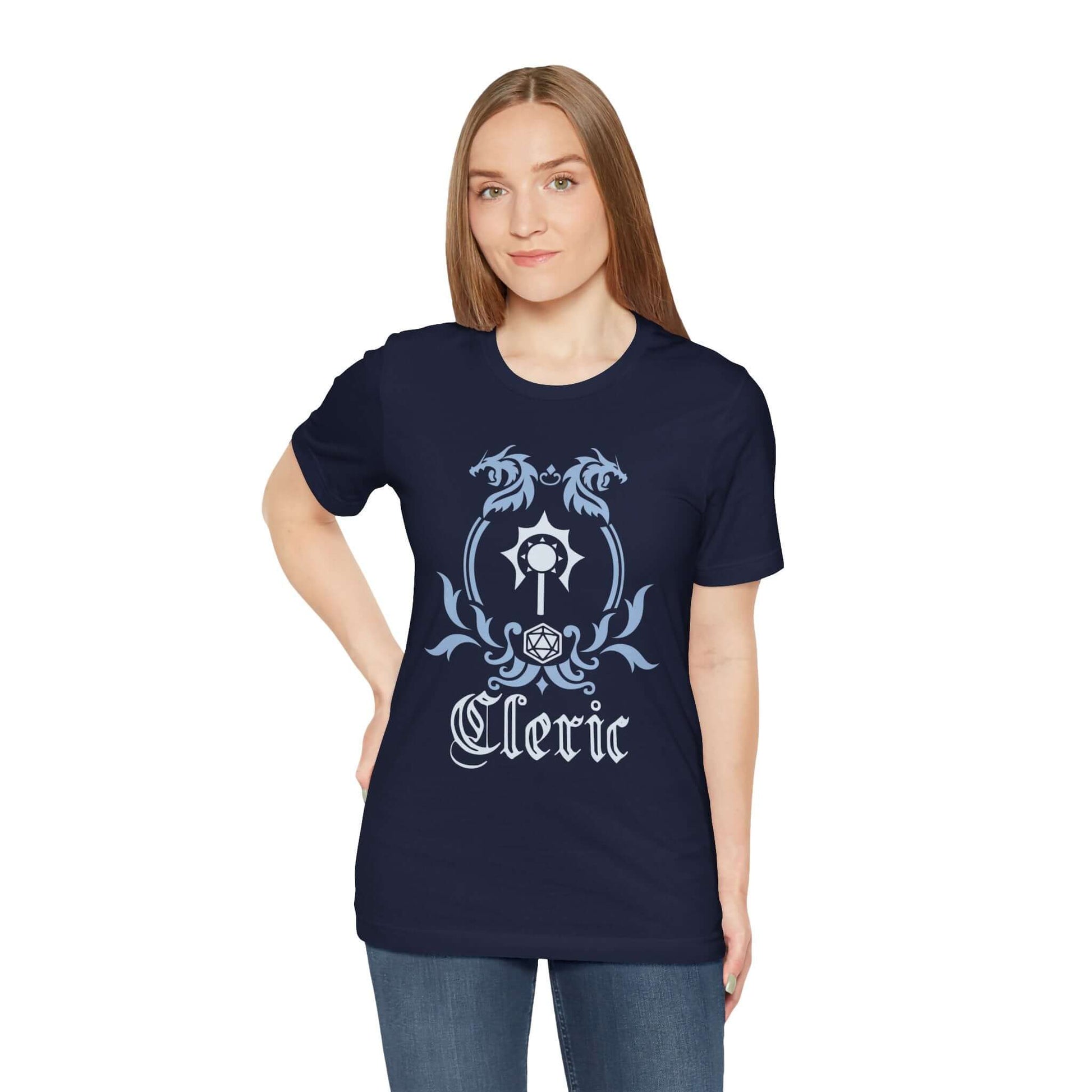 D&D Cleric Class Emblem T-Shirt Color: Black Size: S