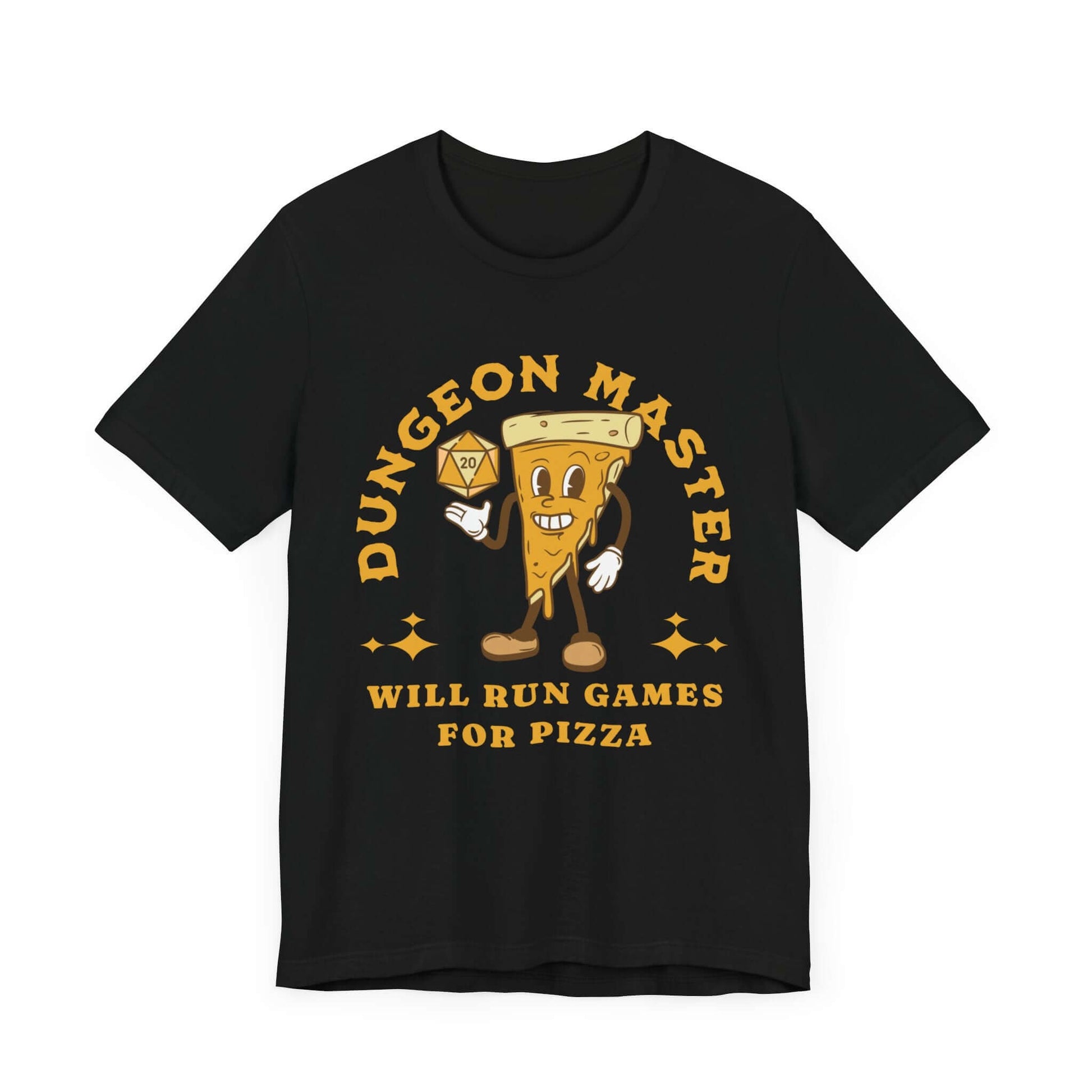 D&D Dungeon Master for Pizza T-Shirt Color: Black Size: S