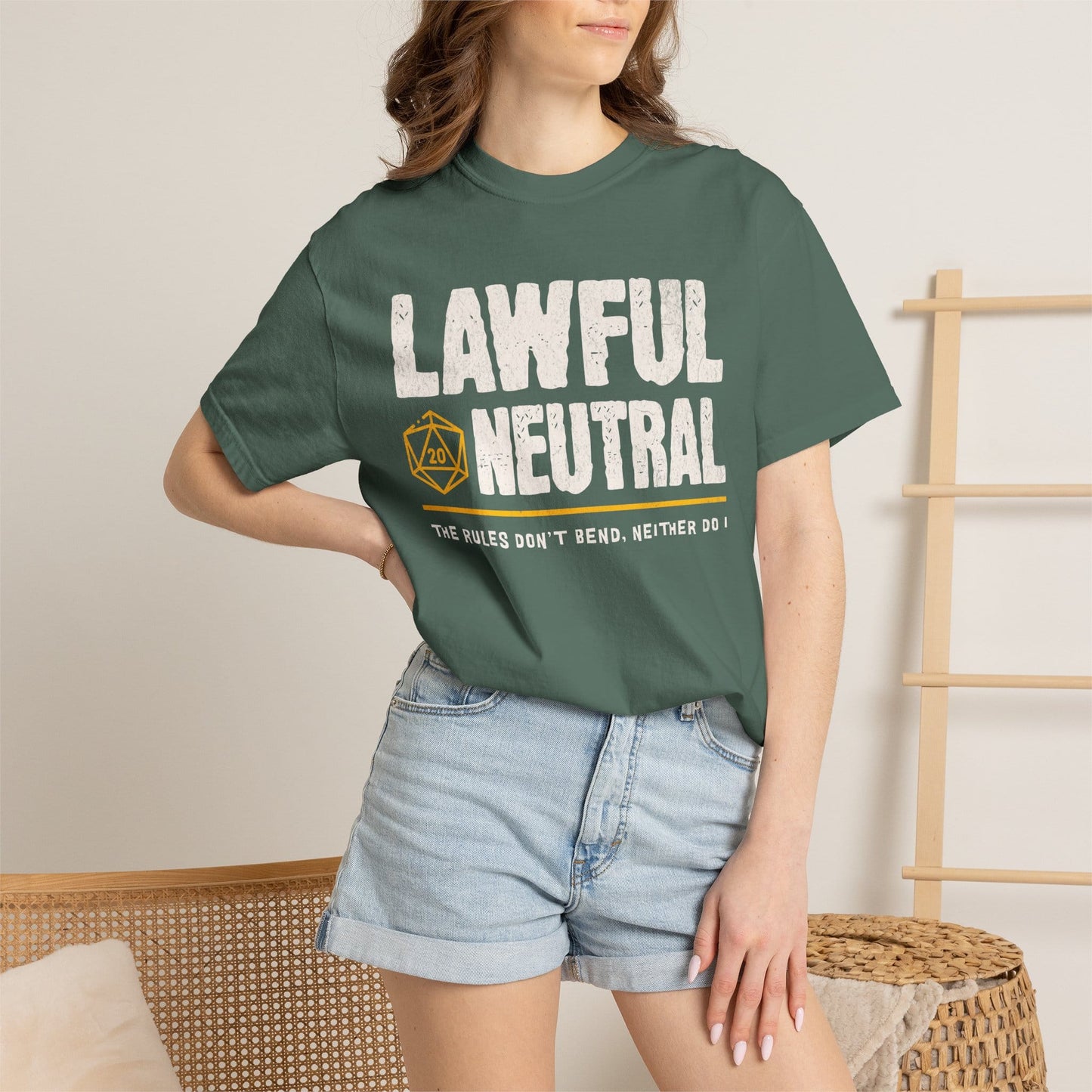 Lawful Neutral Shirt - D&D Alignment T-shirt - Comfort Colors