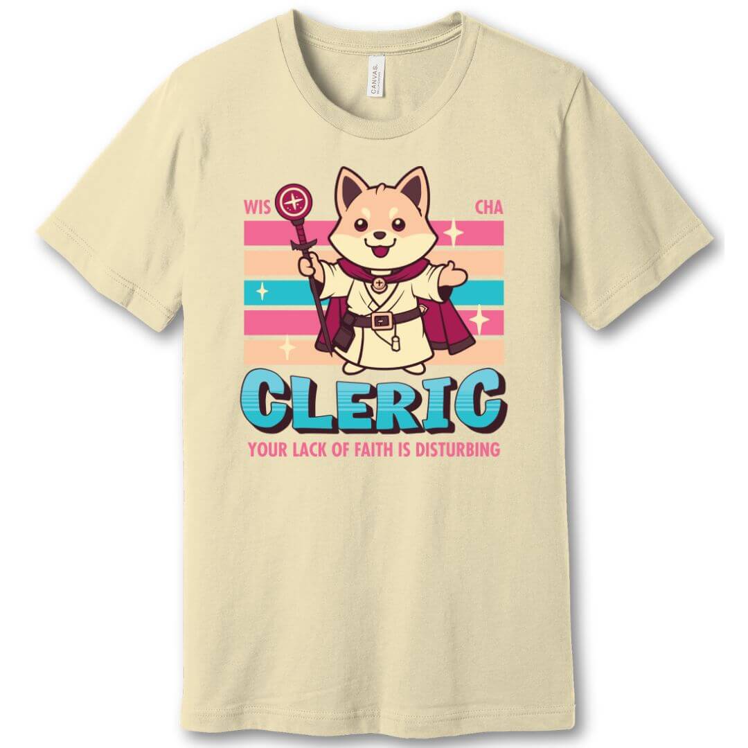 DnD Cleric Shirt - D&D Kawaii Class T-shirt